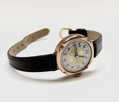 Lot 51 - Seven ladies gold cased wrist watches.