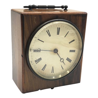 Lot 3010 - A mahogany mantel clock, circa 1900, with a...