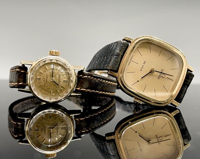 Lot 45 - A Ladies 18ct gold automatic wristwatch...