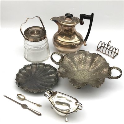 Lot 2307 - A Hukin & Heath textured twin handle fruit...