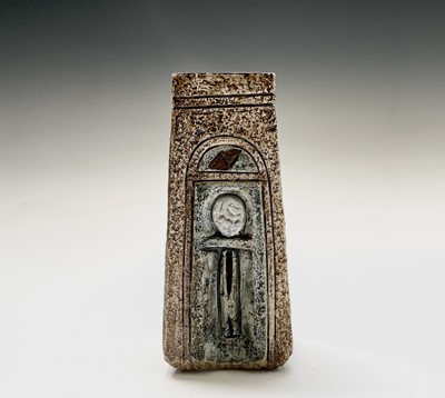 Lot 835 - A Troika pottery 'Stickman Type 3' coffin vase,...