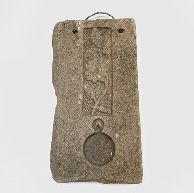 Lot 62 - A sandstone carving in the manner of Eric Gill....