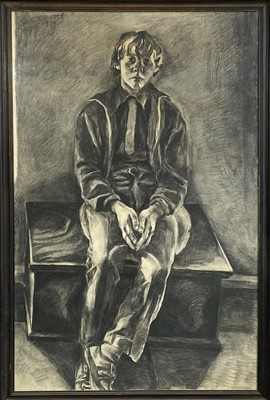 Lot 112 - John HOPWOOD (1942-2015) Seated Boy Jesse...
