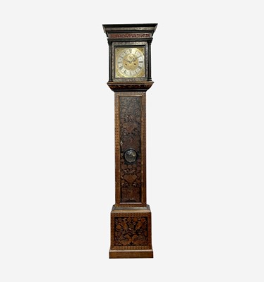 Lot 120 - A fine walnut and marquetry eight day longcase...
