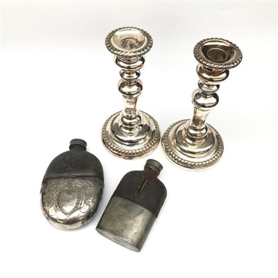 Lot 2317 - A pair of late Sheffield plated ejector...