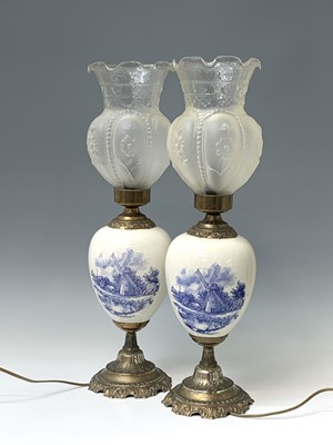 Lot 60 - A pair of 20th century gilt metal mounted...