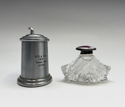 Lot 63 - A Dunhill lighter in the form of a pewter...