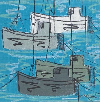 Lot 115 - Stephen FELSTEAD (1957) Four Netters, Newlyn...