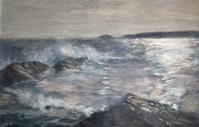 Lot 117 - Charles Napier HEMY (1841-1917) Godrevy...