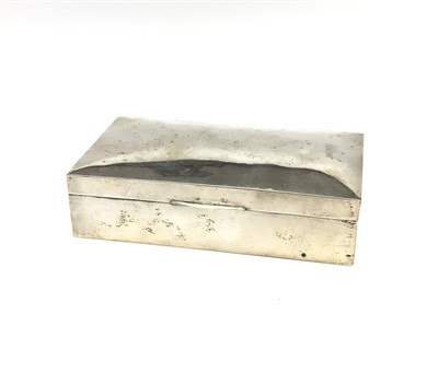 Lot 2127 - A silver cigarette box.