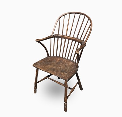 Lot 108 - A 19th century West Country ash and elm...