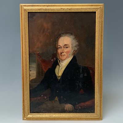 Lot 137 - A Victorian portrait oil painting of a...