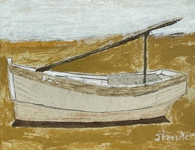 Lot 36 - Jack PENDER (1918-1998) Boat Aground Gouache...