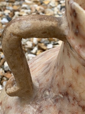 Lot 569 - An Egyptian large alabaster vase, possibly...