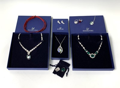 Lot 49 - Swarovski Jewellery - Two boxed necklaces -...