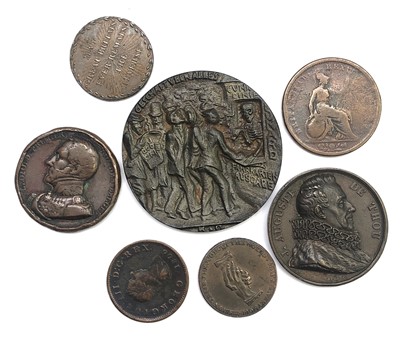 Lot 2681 - An anti-slavery token and an anti-French token...