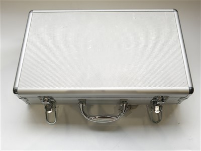 Lot 2688 - A coin collector's briefcase with a residual...