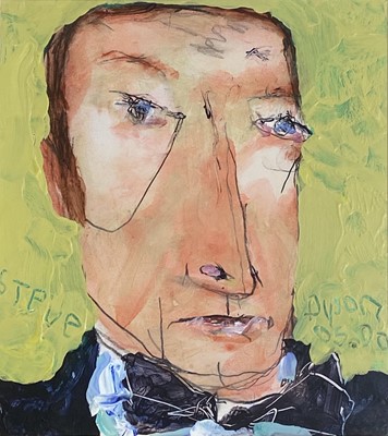 Lot 72 - Julian DYSON (1936-2003) Steve (Davis) Mixed...