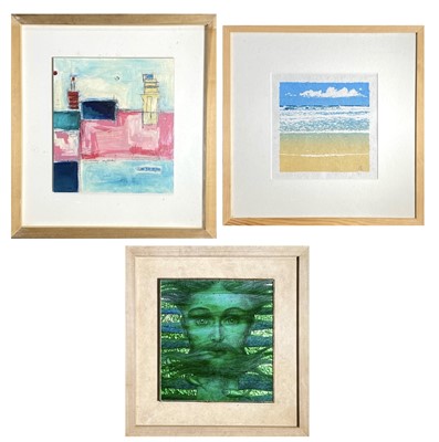 Lot 174 - Caroline ALDOUS Harbour Oil on board Signed...