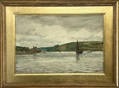 Lot 80 - Charles Napier HEMY (1841-1917) St Mawes Creek,...