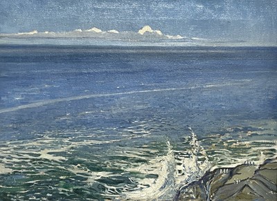 Lot 84 - Mary MCCROSSAN (1865-1934) Cornish Sea Oil on...