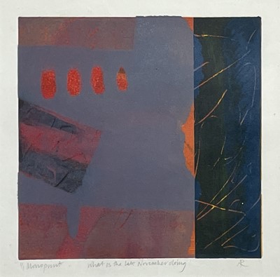 Lot 352 - Anthea RICHARDS (1940) What is the late...