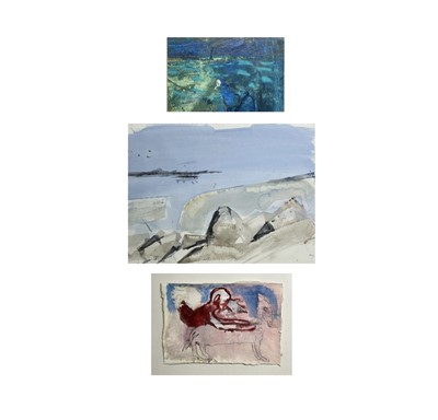 Lot 373 - Nancy PICKARD (1963) Blue Mixed media 10 x...