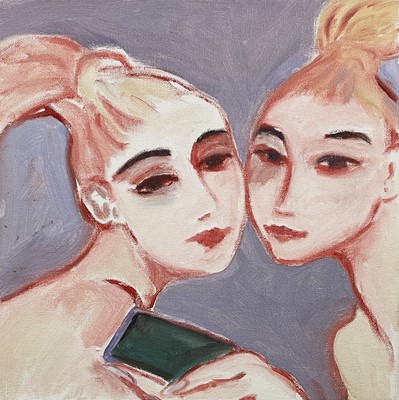 Lot 278 - Janet LYNCH (1938) Talk Talk Oil on canvas...