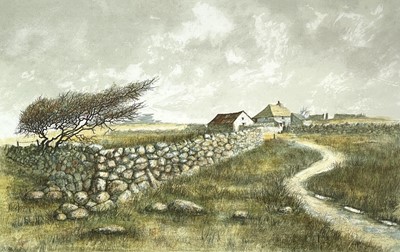 Lot 244 - Jeremy KING (1933) Bodmin Moor Lithograph with...
