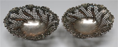 Lot 2200 - A pair of late Victorian pierced embossed...