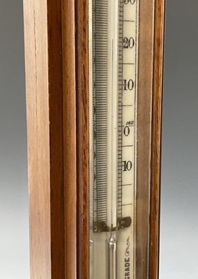 Lot 2902 - A Victorian walnut stick barometer, by J Hicks,...