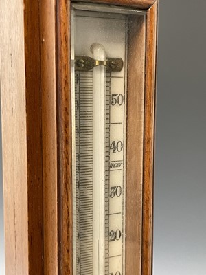 Lot 2902 - A Victorian walnut stick barometer, by J Hicks,...