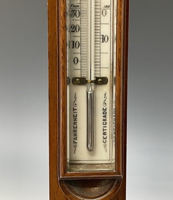 Lot 2902 - A Victorian walnut stick barometer, by J Hicks,...