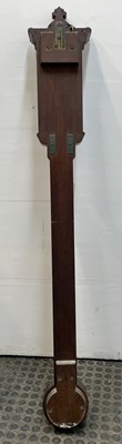 Lot 2902 - A Victorian walnut stick barometer, by J Hicks,...