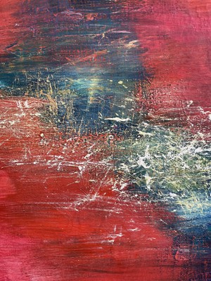 Lot 1094 - Bó YÚN 薄云 (1948) Abstract Landscape Oil on...