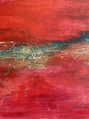 Lot 1094 - Bó YÚN 薄云 (1948) Abstract Landscape Oil on...