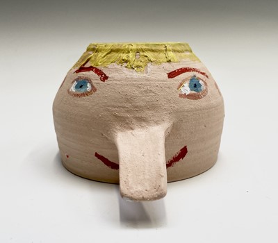 Lot 295 - Simeon STAFFORD (1956) Nose Pot A painted...