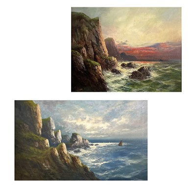 Lot 1452 - Frank HIDER (1861-1933) Two oils on canvas...