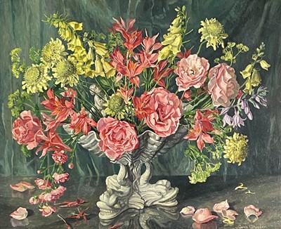 Lot 41 - Gwen WHICKER (1900-1966) The Dolphin Pot Oil...