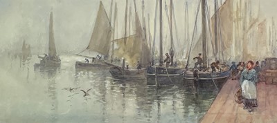 Lot 321 - Frank ROUSSE (act.1894-1917) Luggers, Penzance...