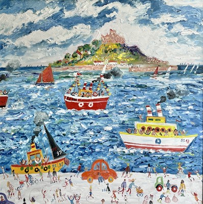 Lot 360 - Simeon STAFFORD (1956) St Michael's Mount Oil...