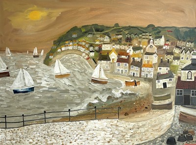 Lot 261 - Alan FURNEAUX (1953) A Cornish View Oil on...