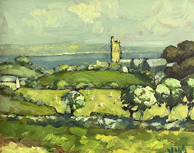Lot 368 - Bob VIGG (1932-2001) Paul Cricket Match Oil on...