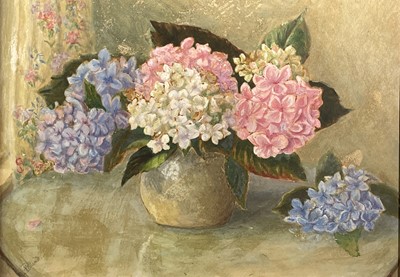 Lot 162 - Lilian BLAND (1878-1971) (Aviator) Hydrangeas...