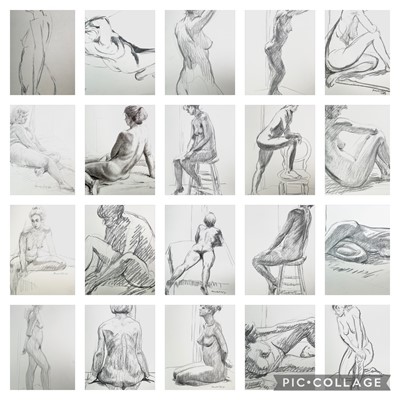Lot 1010 - Alec WILES (1924) Nude drawings A collection...