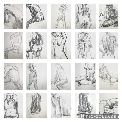 Lot 1012 - Alec WILES (1924) Nude drawings A collection...