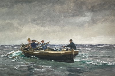 Lot 305 - Charles Napier HEMY (1841-1917) Pulling for...