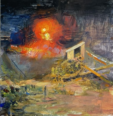 Lot 236 - Kurt JACKSON (1961) Dusk, Carnsew Mixed media...
