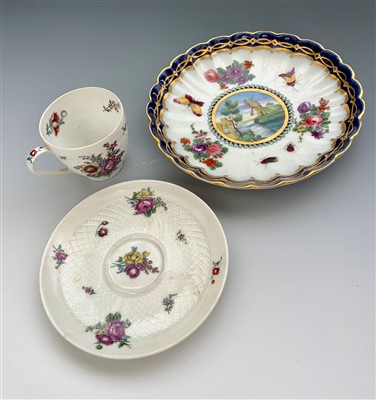 Lot 1012 - A Limoges porcelain cup and saucer, circa 1900...