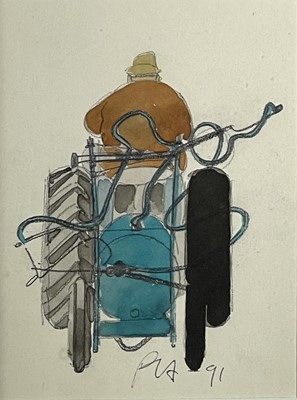 Lot 233 - Paul HOGARTH (1917-2001) 'Peasant Driving...